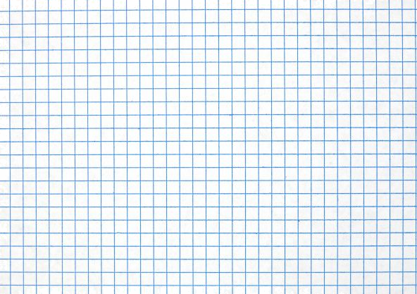 Feuille D\'un Cahier Agrandi Avec Grille Bleue \| Photo Premium